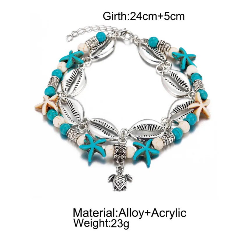 WWLB/женские сандалии в стиле ретро богемном Украшенные бусинами ракушками