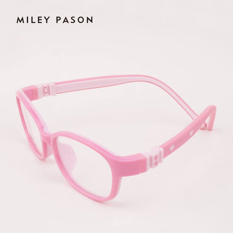 Детские пластиковые ультралегкие гибкие очки TR90 детские из мягкого силикагеля с