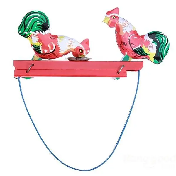Hot Deal Vintage Toy Tin Rooster Peck Working Condition Antique | Игрушки и хобби