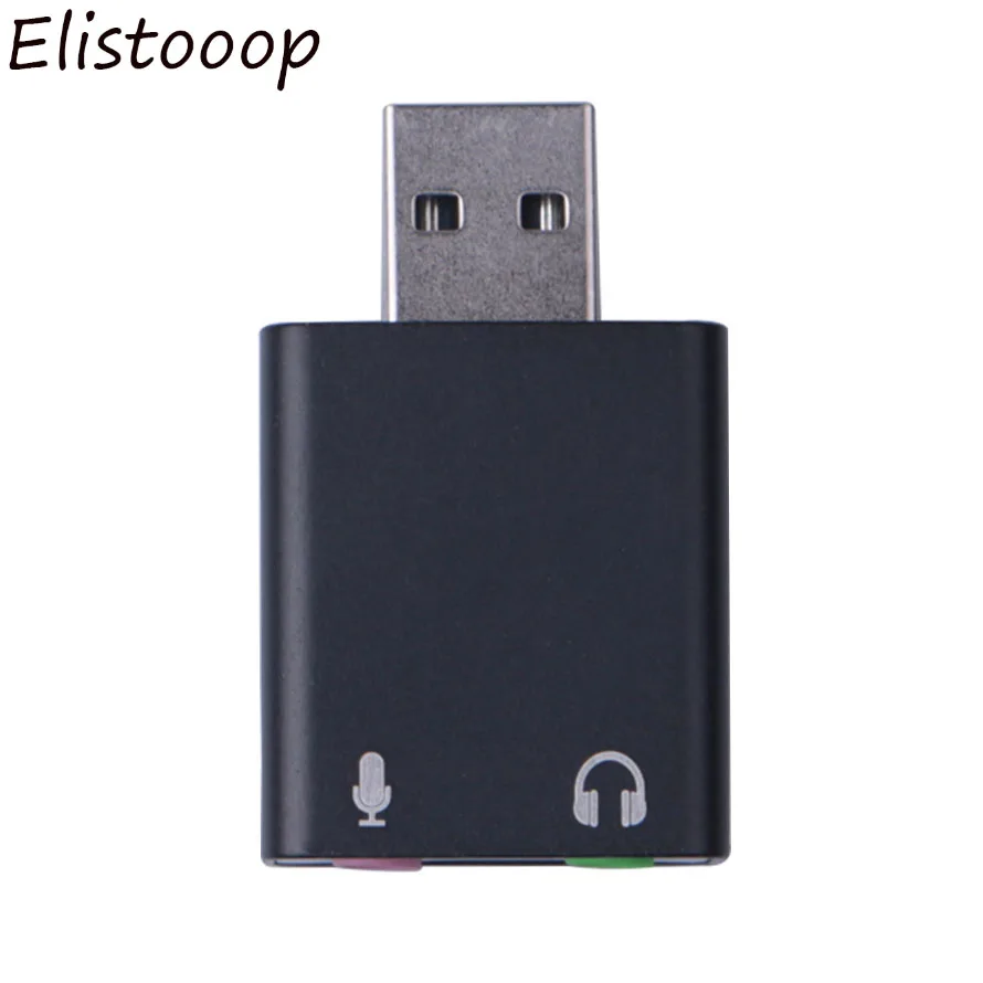 Elitooop USB внешняя звуковая карта 7.1CH 3 5 мм Usb адаптер конвертер Аудио Микрофон
