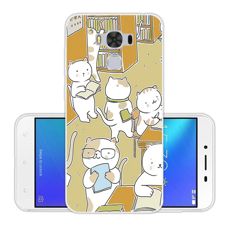 Чехол для Asus Zenfone 3 Max ZC553KL CuteCat чехол 5 дюймов прозрачный силиконовый мягкий ТПУ