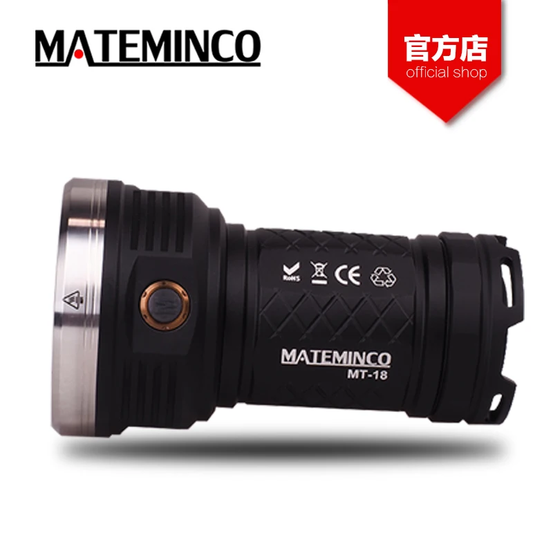 Тактический светодиодный фонарик Mateminco MT18 12000 лм 18 * Cree XPG3/Nichia 219C | Лампы и