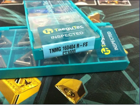 TNMG160404R-FS CT3000 вставки из карбида вольфрама токарные инструменты Taegutec TNMG 160404 R-FS