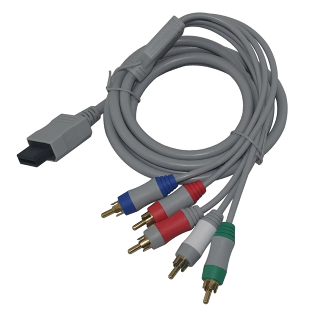 100 шт./партия аудиоадаптер HDTV AV 5RCA для Wii|cord kit|cord cuffscord magazine |