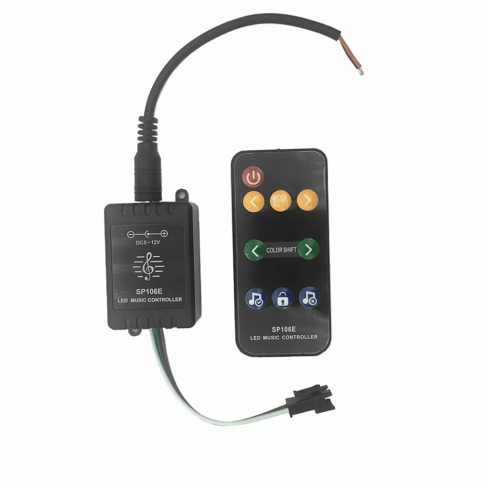 5 шт. светодиодный музыкальный контроллер SP106E с 9 клавишами модель WS2811 /WS2812B/6812