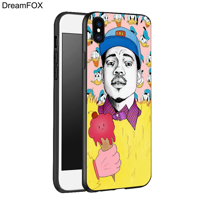DREAMFOX L126 Chance The Rapper Black Soft TPU Silicone Case Cover For Apple iPhone 11 Pro XR XS Max X 8 7 6 6S Plus 5 5S 5G SE |
