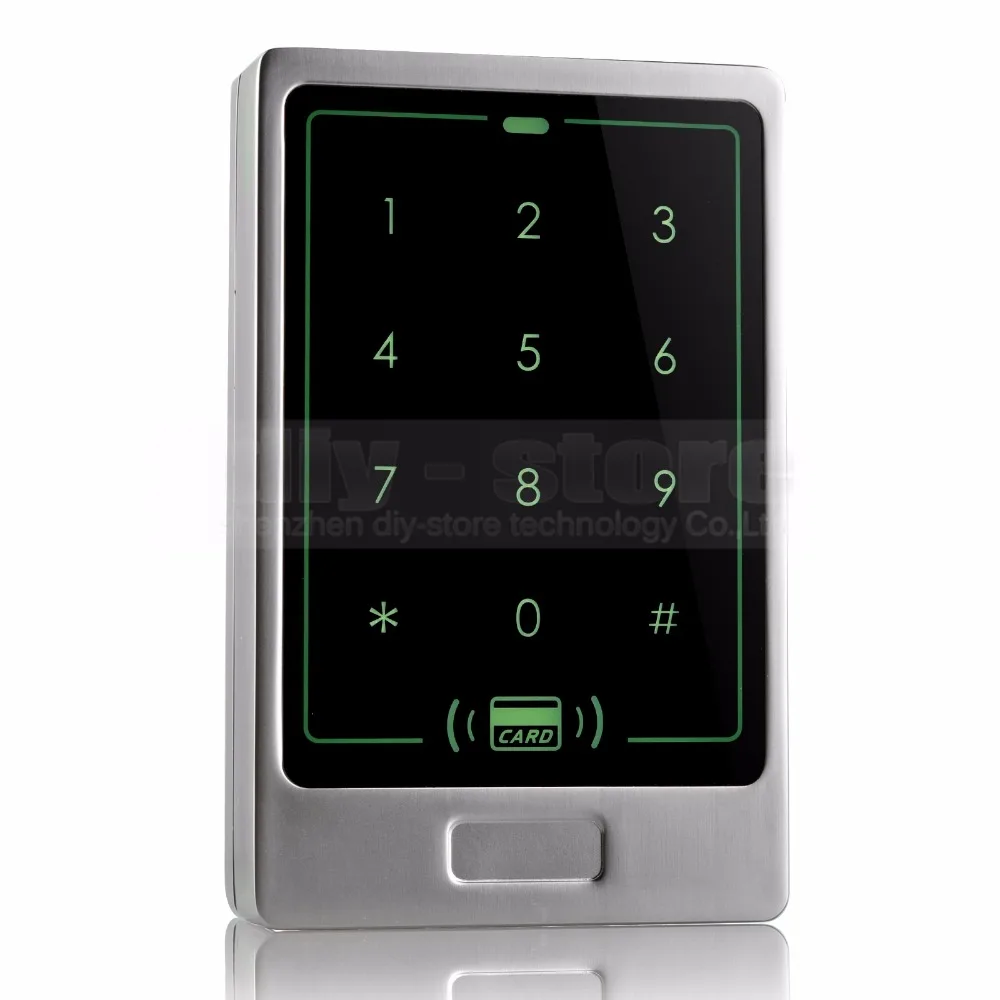 

DIYSECUR 125KHz RFID Touch Reader Password Keypad Door Access Control Security System Kit + Strike Lock C20