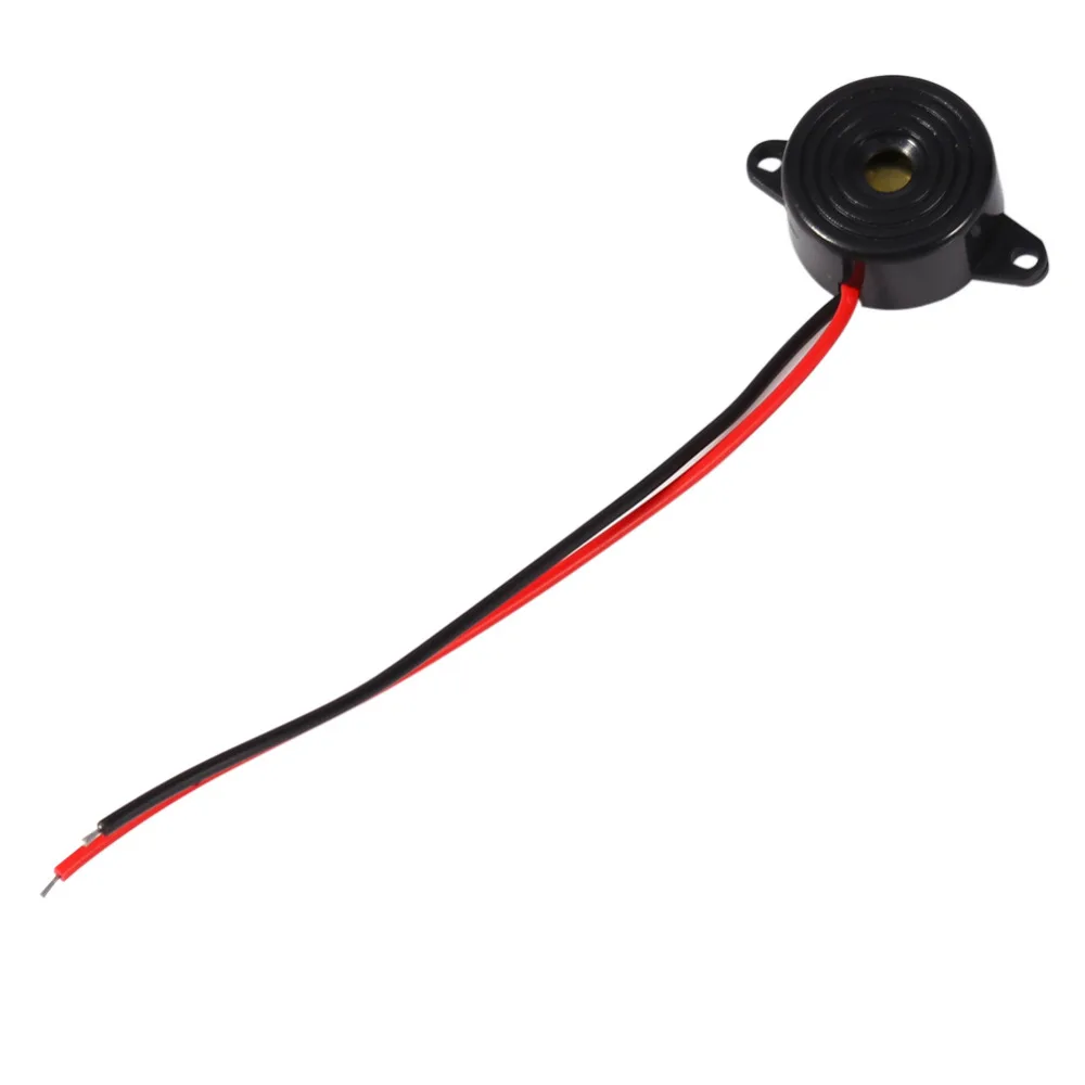 3-24 В пьезоэлектронный звуковой сигнал тревоги непрерывный кабель Длина 100 мм