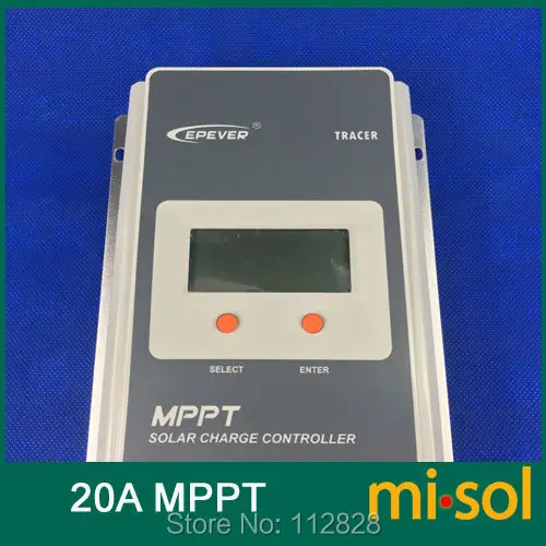 Контроллер заряда солнечной батареи Misol Tracer MPPT 20 А 12/24 в А|solar charge controller 20a|mppt solar