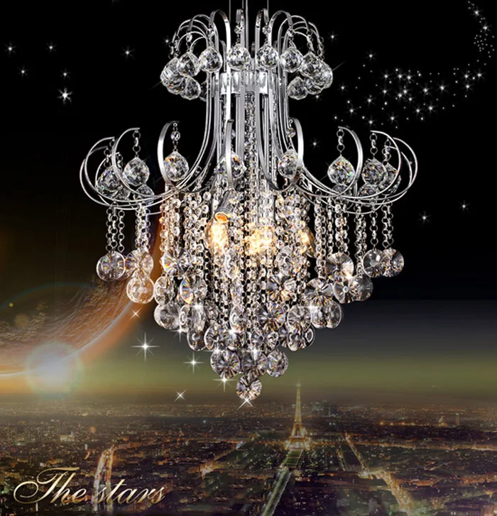 Современная светодиодная хрустальная люстра современная простая лампа для