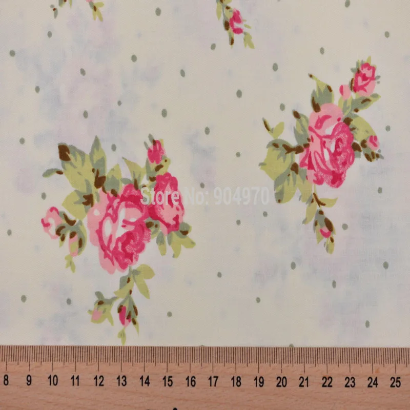 160x50cm Elegant Rose 100% cotton fabric Quilting romantic Green Baby Fabrics Patchwork Good Quality METER HOME Textile | Дом и сад