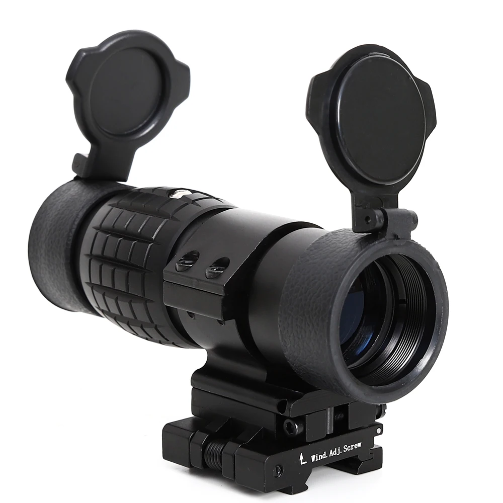 3X лупа прицел Красный точка зрения прицел Aimpoint Флип с голографической боковой Пикатинни Вивер рейку с крышкой Ai