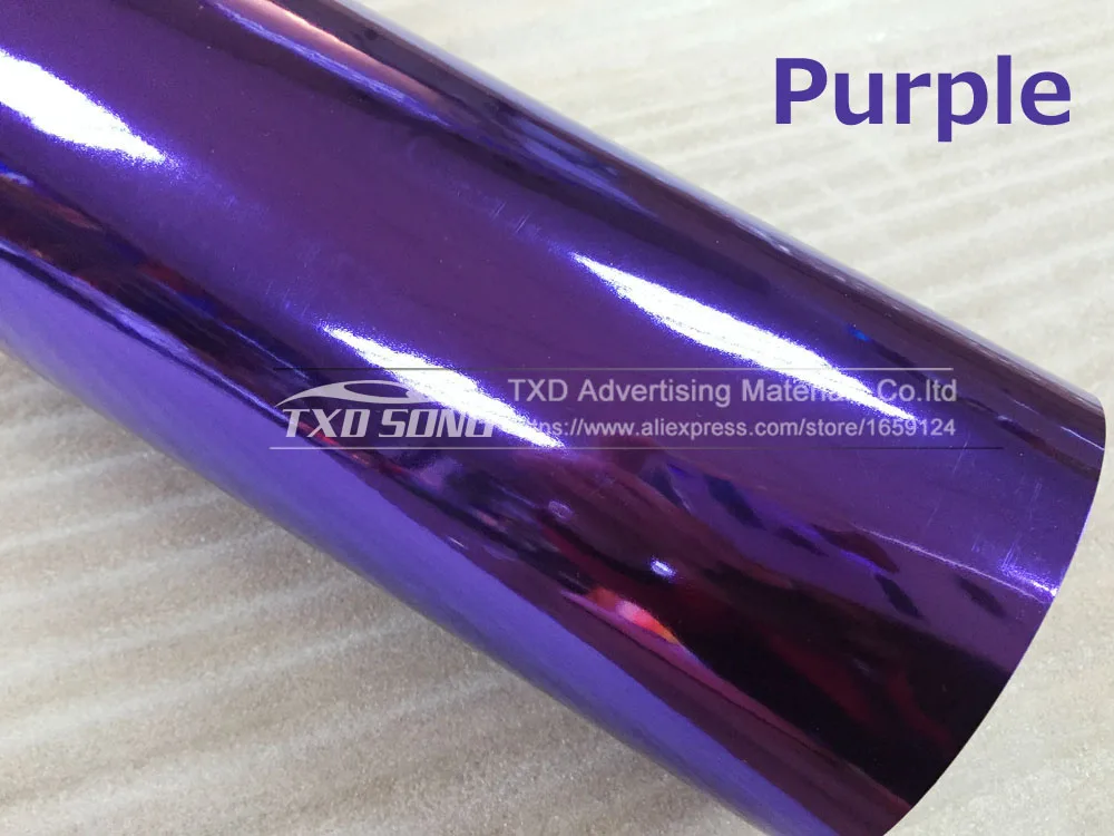 purple 5 м/10/15 м/20 м Высокий Эластичный Серебряный воздушных пузырьков зеркало винил Обёрточная бумага пленка Стикеры лист мини-камера для автомобиля мотоцикла корпусный мотор nema крышка - Название цвета: purple