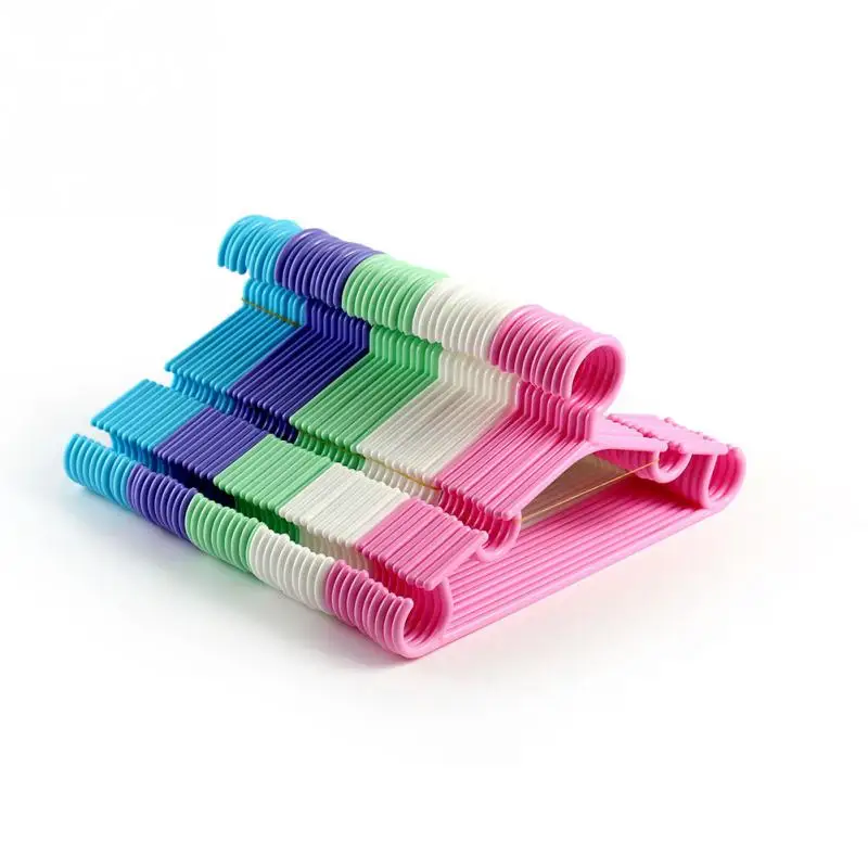 10 шт. пластиковая детская Многофункциональная вешалка для пальто и брюк