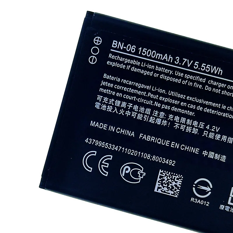 

1500mAh BN-06 Battery For Microsoft Nokia Lumia 430 Mobile Phone In Stock Latest Production High Quality Battery+Tracking Number
