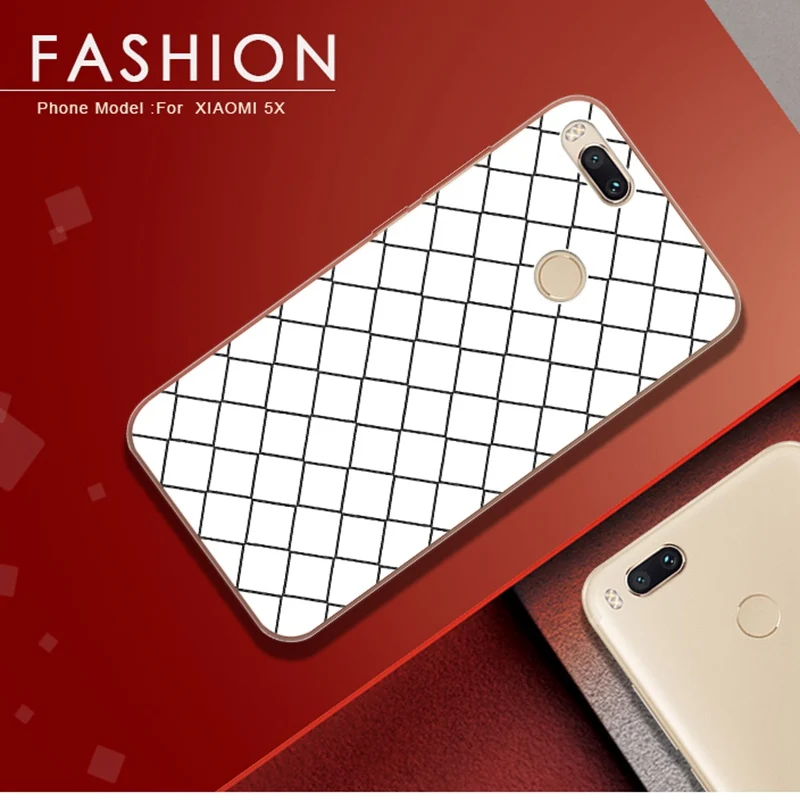 BETYFATE Coque для Xiaomi mi A1 силиконовый чехол ретро плед принципиально 6 x 2 x2 5X Red 5 5A плюс |