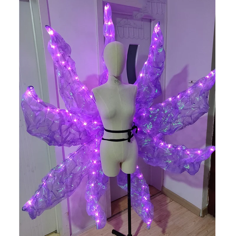 COSREA Игра LOL KDA Ahri Tails Косплей K/DA Idol певец новая кожа голубой розовый светильник