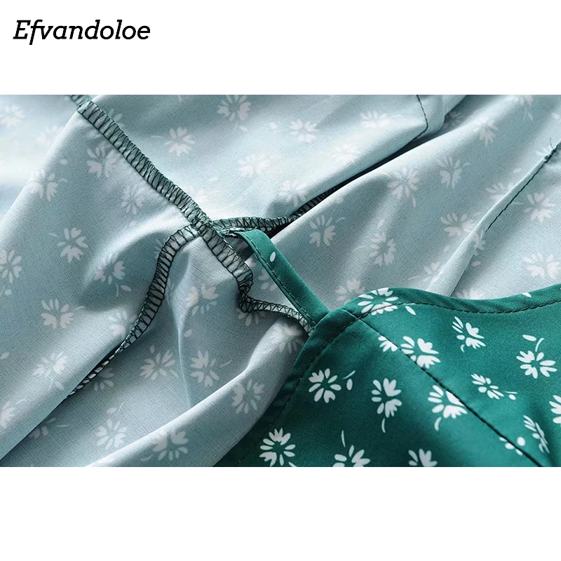 Женское короткое платье с запахом Efvandoloe зеленые вечерние платья трапециевидной
