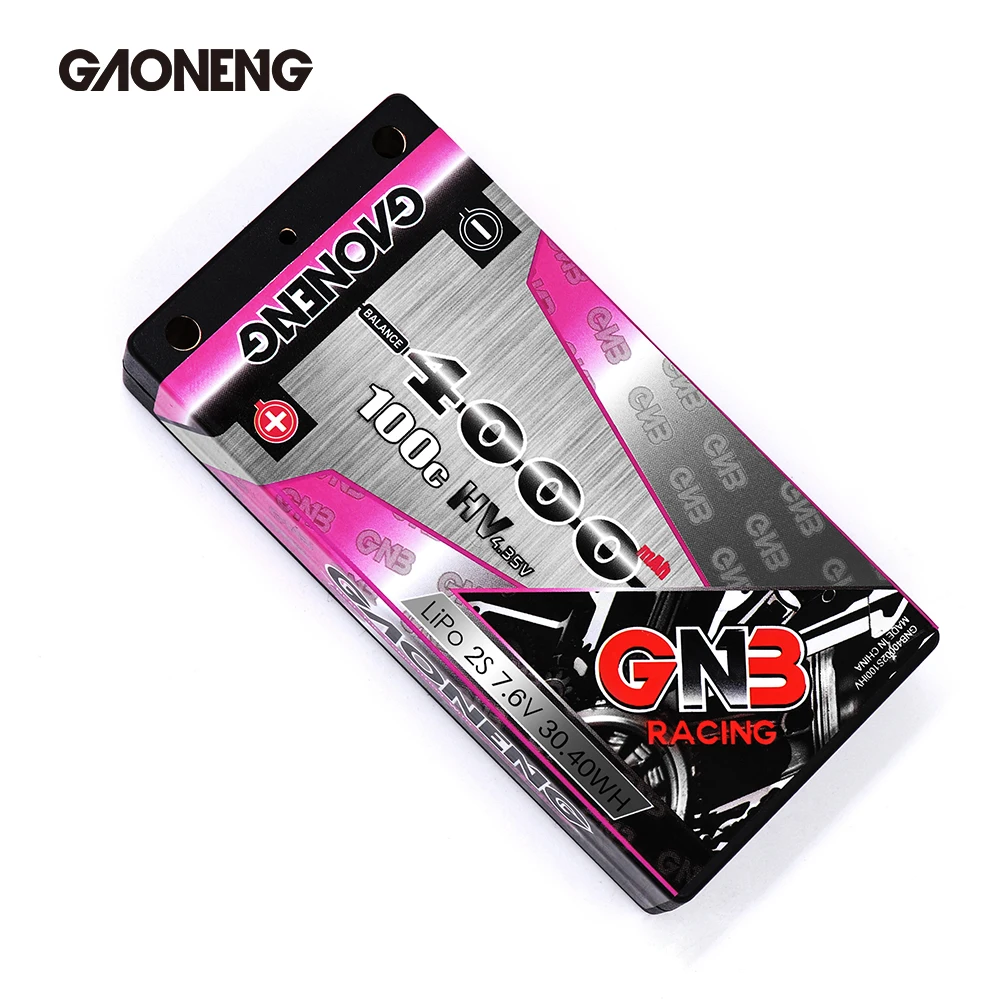 Gaoneng GNB 4000 мАч 2S 7 6 В 100C/200C Hardcase короткошерстная HV LiPo батарея 4 0 мм для RC HPI HSP 1/8 1/10