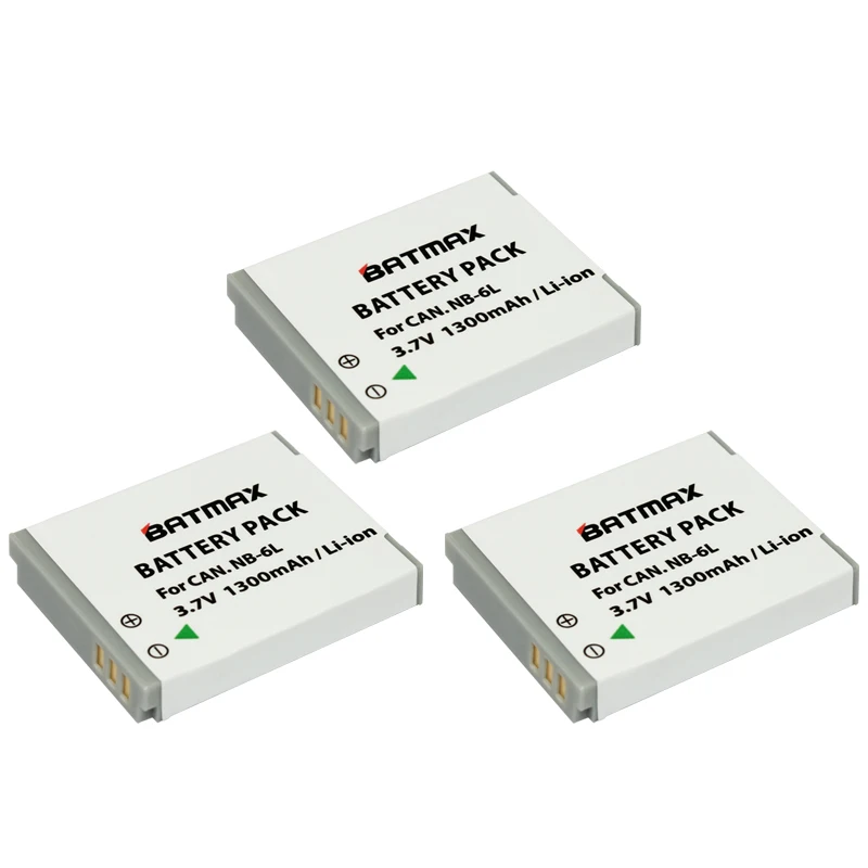 Зарядное устройство для CANON Digital IXUS 85 IS PowerShot S90 95 3 шт./упаковка|battery nb-6lh|nb-6lh batterynb-6l
