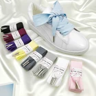 3 см хлопковые шнурки в елочку черного белого розового цвета 80100120140 см Сникеры с бантом для спортивной обуви белые шнурки для обуви