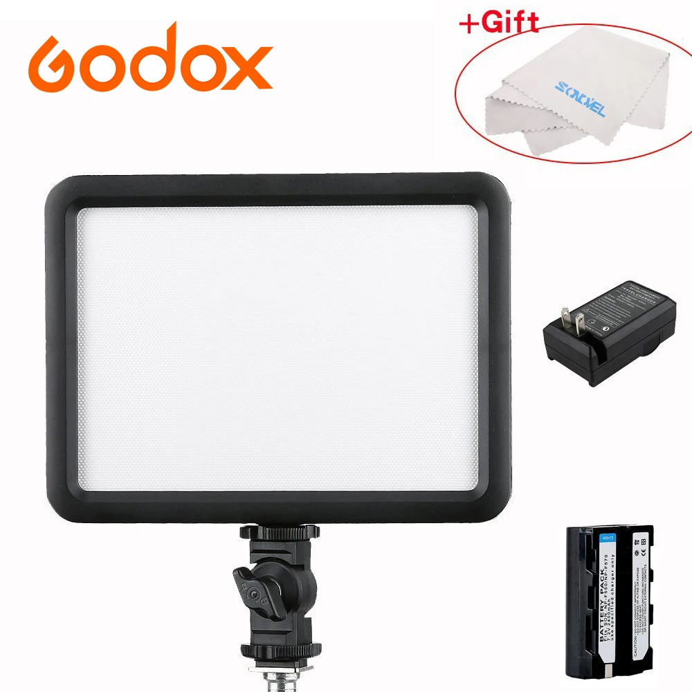 Светодиодная лампа для видеосъемки Godox 3300K ~ 5600K + аккумулятор и зарядное
