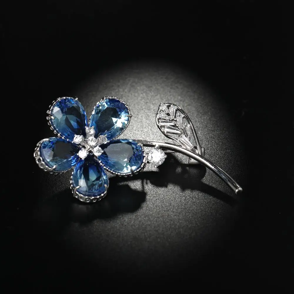 Новинка MECHOSEN элегантная форма в виде цветка броши блестящие полностью