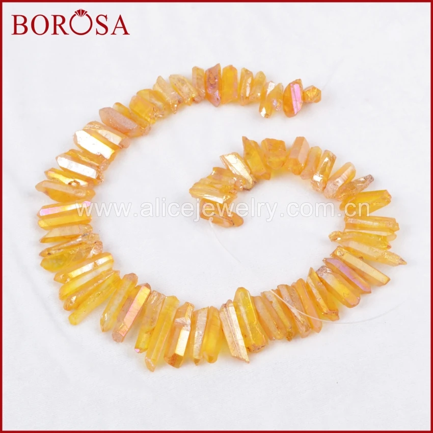 BOROSA 5 нитей окрашенного цвета кластер Aura Druzy кварцевые Кристальные Подвески для DIY