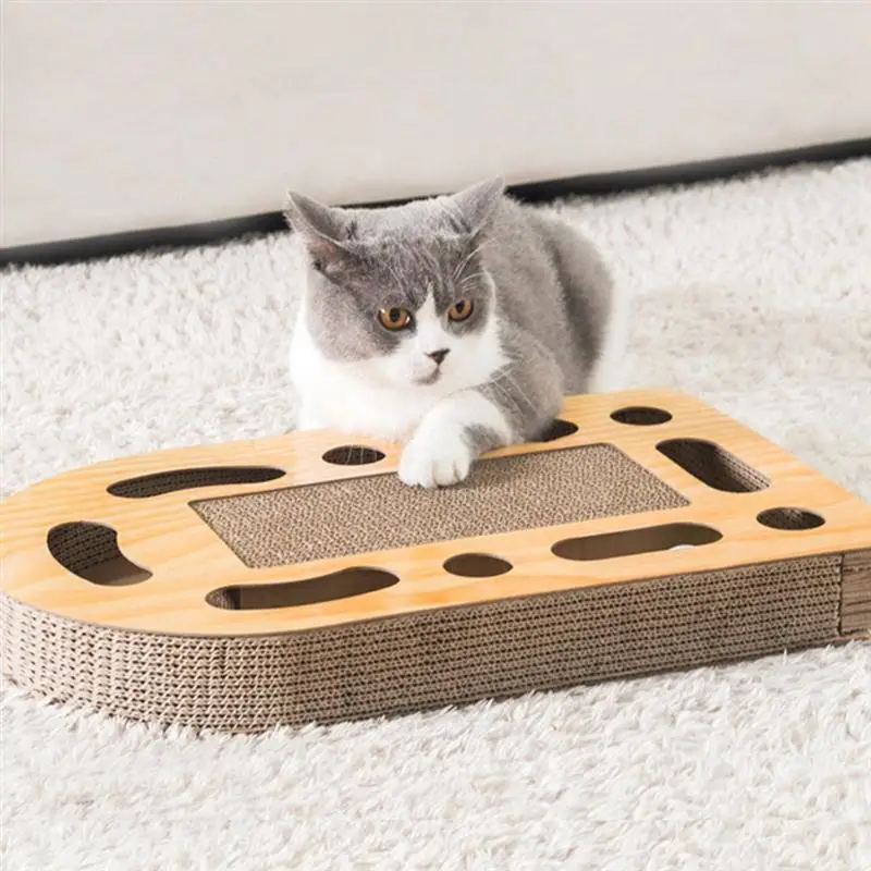 Cat Kitten Scratch Board Soft Bed Mat Claws Care Corrugated Scratcher Cat Training Toy Scratch Interactive Cat Scratching Pad