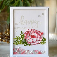 happy heart flower metal cutting dies stencils for diy scrapbooking valentine decorative embossing paper cards craft die cut