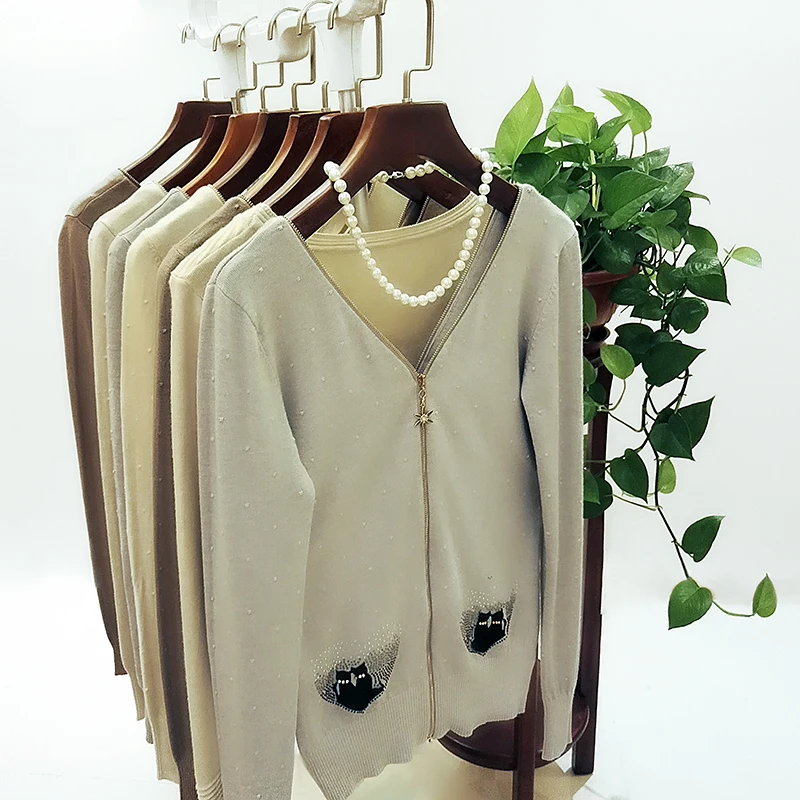 2019 Slim Fit Sweater Women Knitted Sweaters Cashmere Pullover Front &amp Back Zippers Feminino Pullovers Long Sleeve | Женская одежда