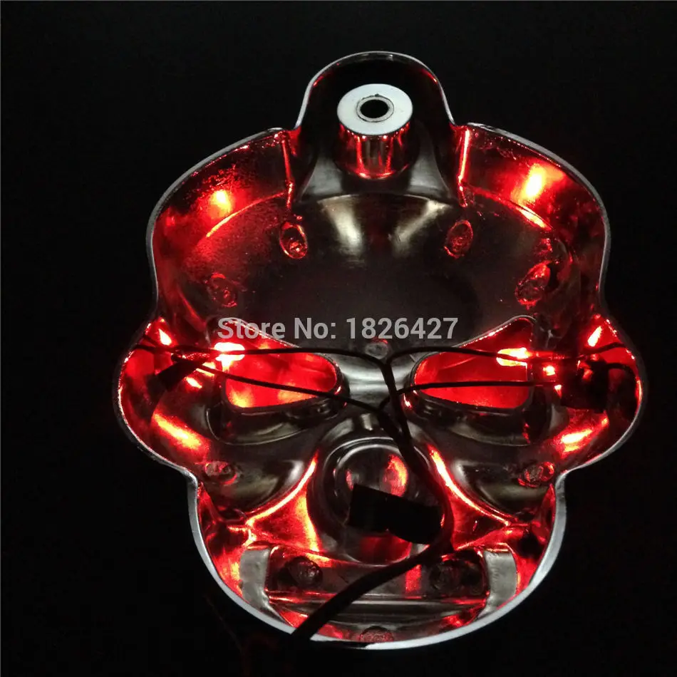 Хромированный Светодиодный звуковой сигнал в виде черепа для Harley Davidson Softail Dyna