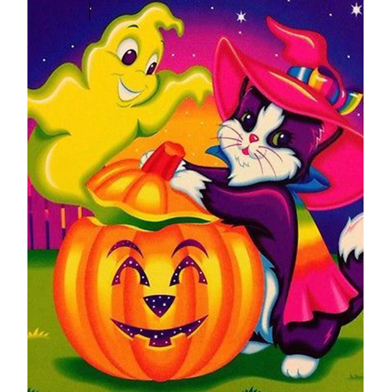 

Full Square/Round Diamond Painting DIY Diamond Embroider Cartoon halloween Cross stitch Rhinestone Mosaic Decor HYY