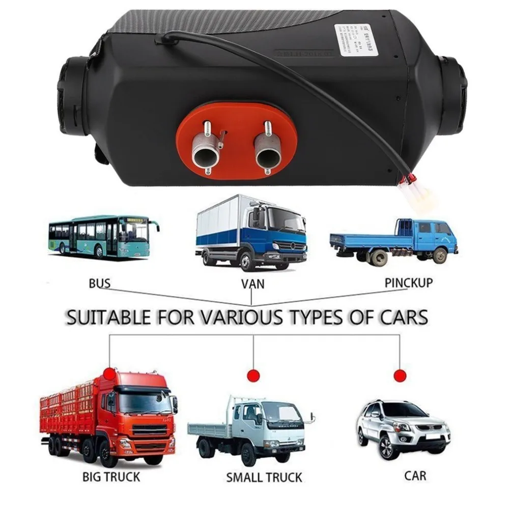 12V/8000W Single Hole Car Heater LCD Dynamic Display Remote Control Silencer Electric Four holes | Бытовая техника