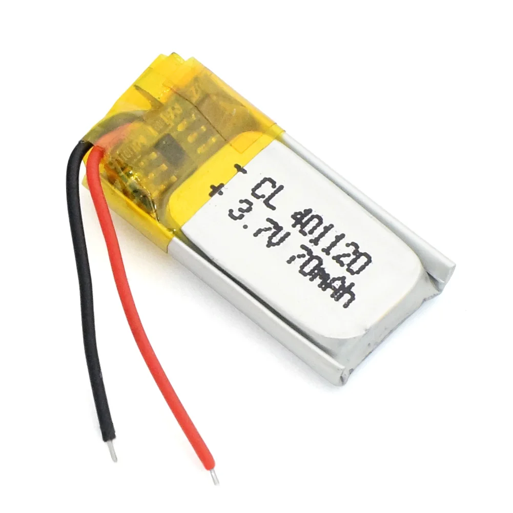 Для мобильных bluetooth наушников GPS POS 401120 литиевая батарея 3 7 V 70mAh литий ионная Lipo