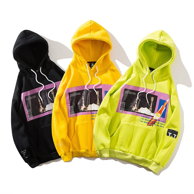 Мужские толстовки с капюшоном осенняя толстовка принтом в стиле хип хоп пуловер