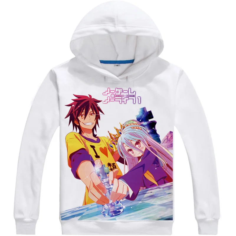 

Толстовка с капюшоном shiro sora Jaket, толстовка с аниме no game no life, Толстовка для косплея, манги, no game, no life, jibril, пальто для мужчин и женщин