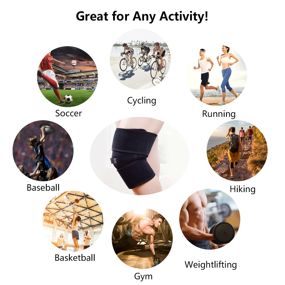 Горячая продажа унисекс USB с подогревом наколенники налокотники Arthritus