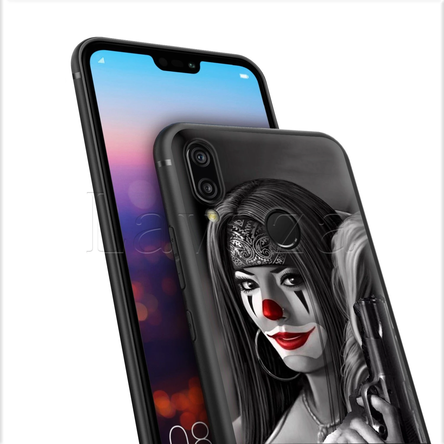 Lavaza клоун ужас Джокера страшный чехол для huawei P8 P9 P10 P20 P30 Y6 Y7 Y9 Lite Pro P Smart Nova 2i 3i мини