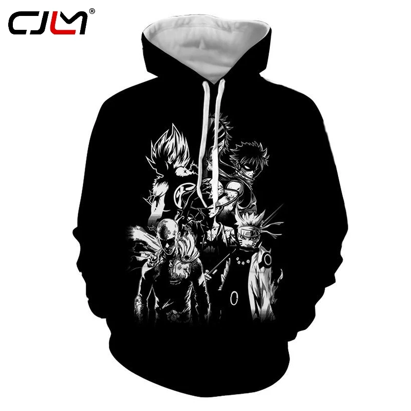 CJLM дропшиппинг Аниме толстовки one piece Dragon Ball Наруто Bleach 3d Принт кофты куртка