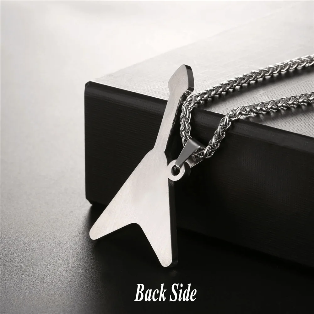 OEM Треугольные гитарные ожерелья и подвески с цепочкой из нержавеющей стали