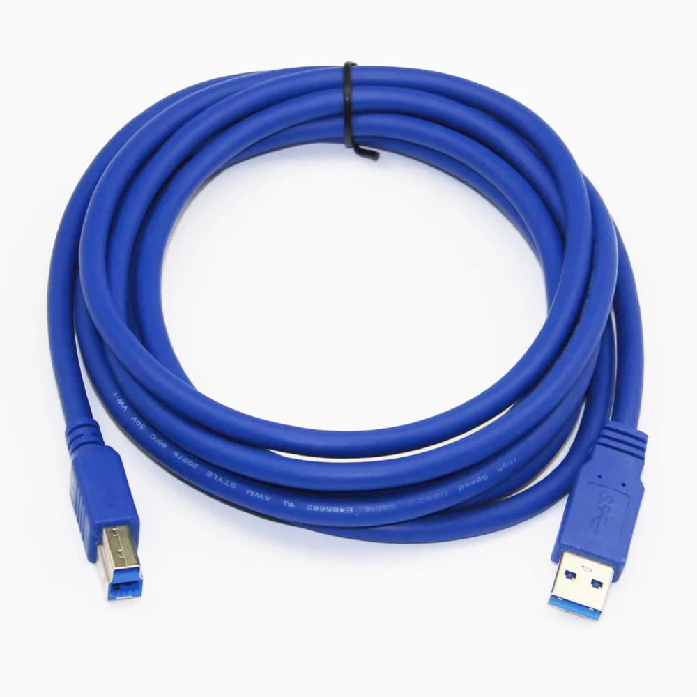 Bochara USB 3 0 кабель для принтера Type A Male к B Foil + Плетеный экранированный 30 см 60 100 1 5 м 8