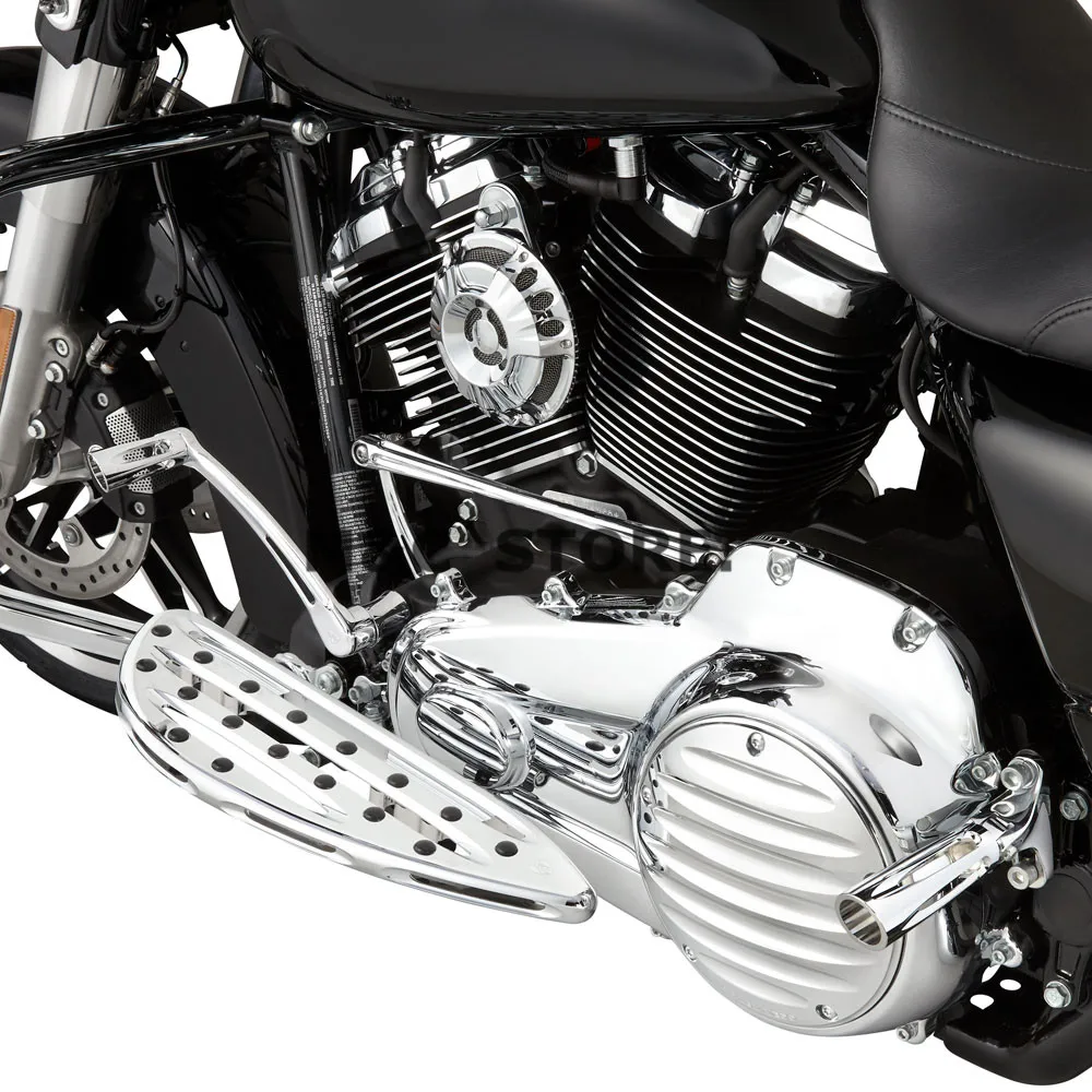 Хромированный передний водительский пол подножки вытянутая педаль для Harley Touring