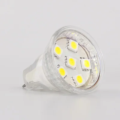 Бесплатная доставка! Приглушаемая 6 Светодиодная лампа SMD MR11 12VDC/12VAC/24VAC/24VDC белый