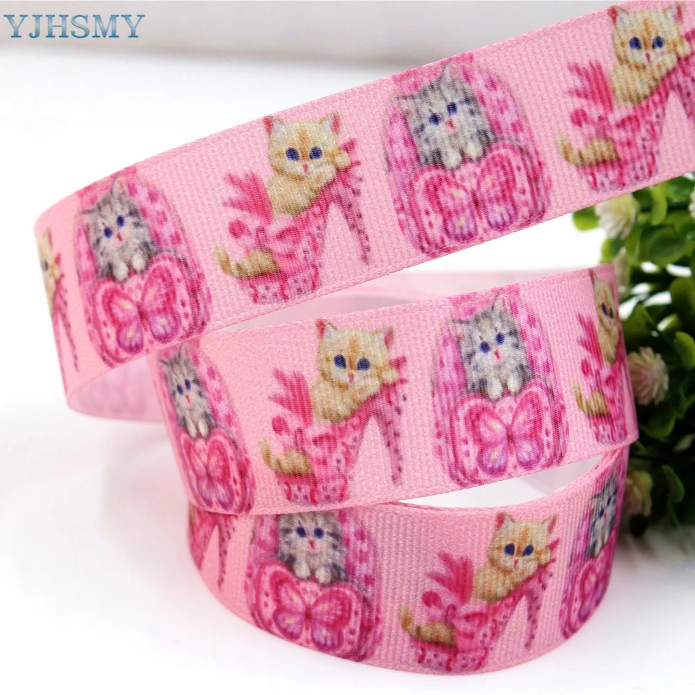 YJHSMY H-17518-668 25 мм 10 ярдов мультяшный рисунок животных теплопередача DIY материал