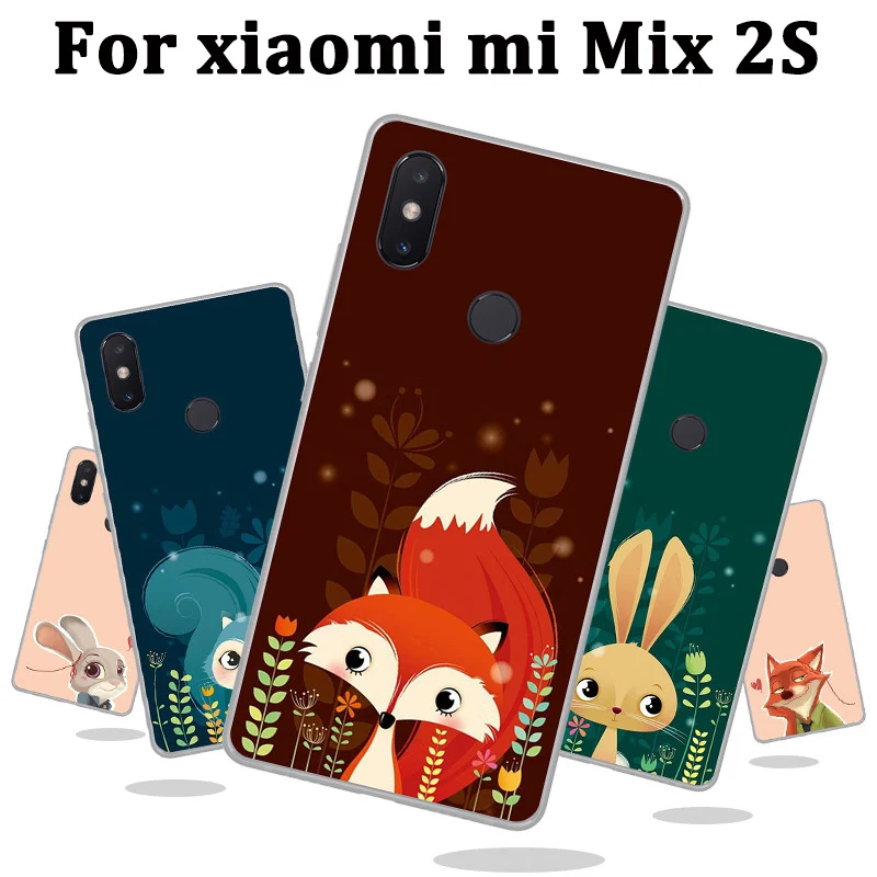 Для xiaomi mi Mix 2 S чехол милый мультяшный Жесткий ПК для Mix2S телефона