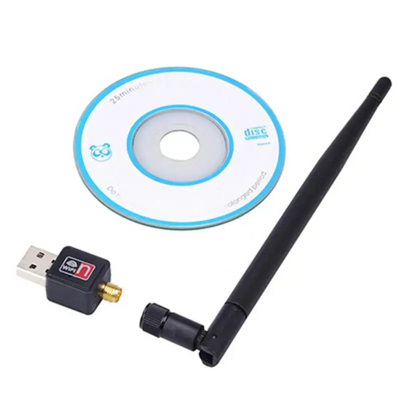 USB беспроводной Wifi адаптер с антенной 5 дБ 150 Мбит/с LAN сетевой карты портативный
