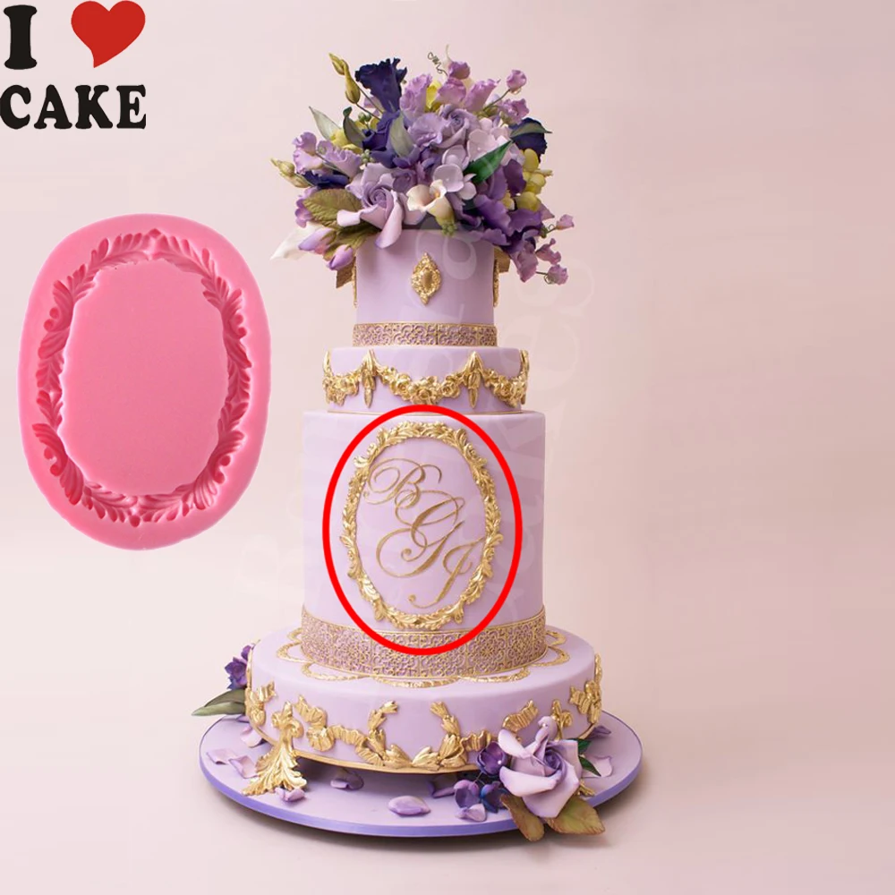 FA 838Beautiful винтажная рама для картины форма силиконовая 3D Посуда столовая Бар