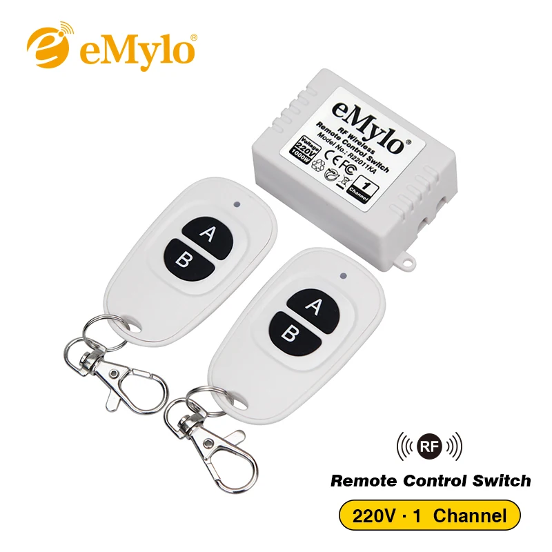 EMylo AC220V 240V 1000 Вт 1Ch 433 мгц радиочастотный пульт дистанционного управления