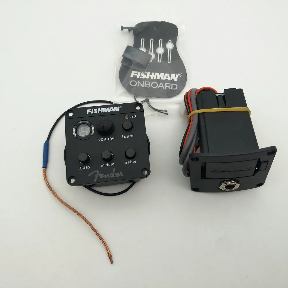 Гитарные пикапы Fishman ISYS EQ тюнер пьезо пикап Preamp системы для адаптеры акустической